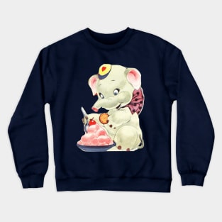 Baby Elephant eating Icecream Crewneck Sweatshirt